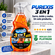 Purexis Removedor 3 En 1 - Elimina Sarro Óxido Y Moho