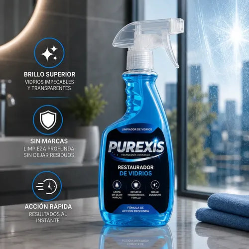 Purexis Limpiador De Vidrios - Restaura Los Vidrios Pack X2