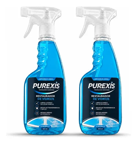 Purexis Limpiador De Vidrios - Restaura Los Vidrios Pack X2