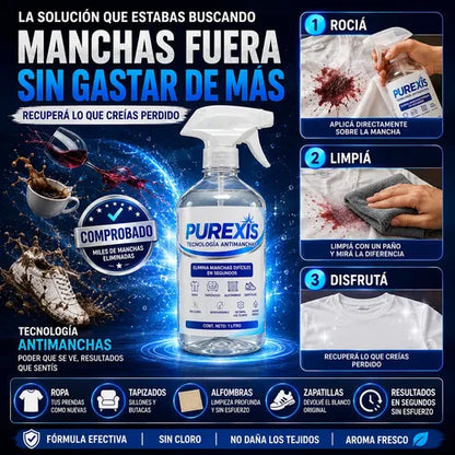 Purexis Quitamanchas Premium - Elimina Cualquier Mancha