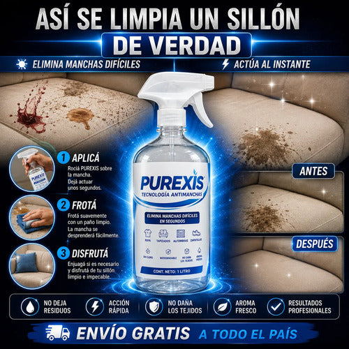 Purexis Quitamanchas Premium - Elimina Manchas X2 Unidades