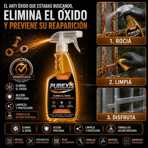 Purexis Removedor De Óxido Premium - Elimina El Óxido