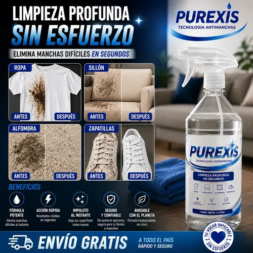 Purexis Quitamanchas Premium - Elimina Manchas X2 Unidades