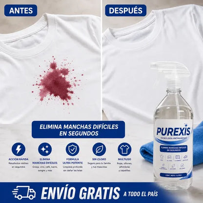 Purexis Quitamanchas Premium - Elimina Manchas X2 Unidades